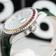 New Rolex Rainbow Submariner Green Dial Green Leather Strap High Copy Swiss Made (4)_th.jpg